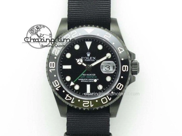 MiroTime 0116 RelaxedFit GMT-Master II 116718 LN Bp-Maker Best Edition YG Wrapped Bezel Black Dial On YG Bracelet ETA 3988